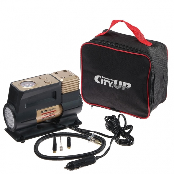 Автотовары Компрессор автомобильный City-UP Speedy АС-591, 12 В, 180 Вт, 10 атм, 35 л/мин