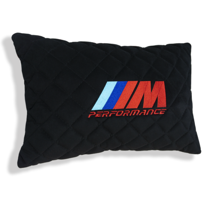 Подушки из алькантары Подушка из алькантары с вышивкой M-Performance (Черная)